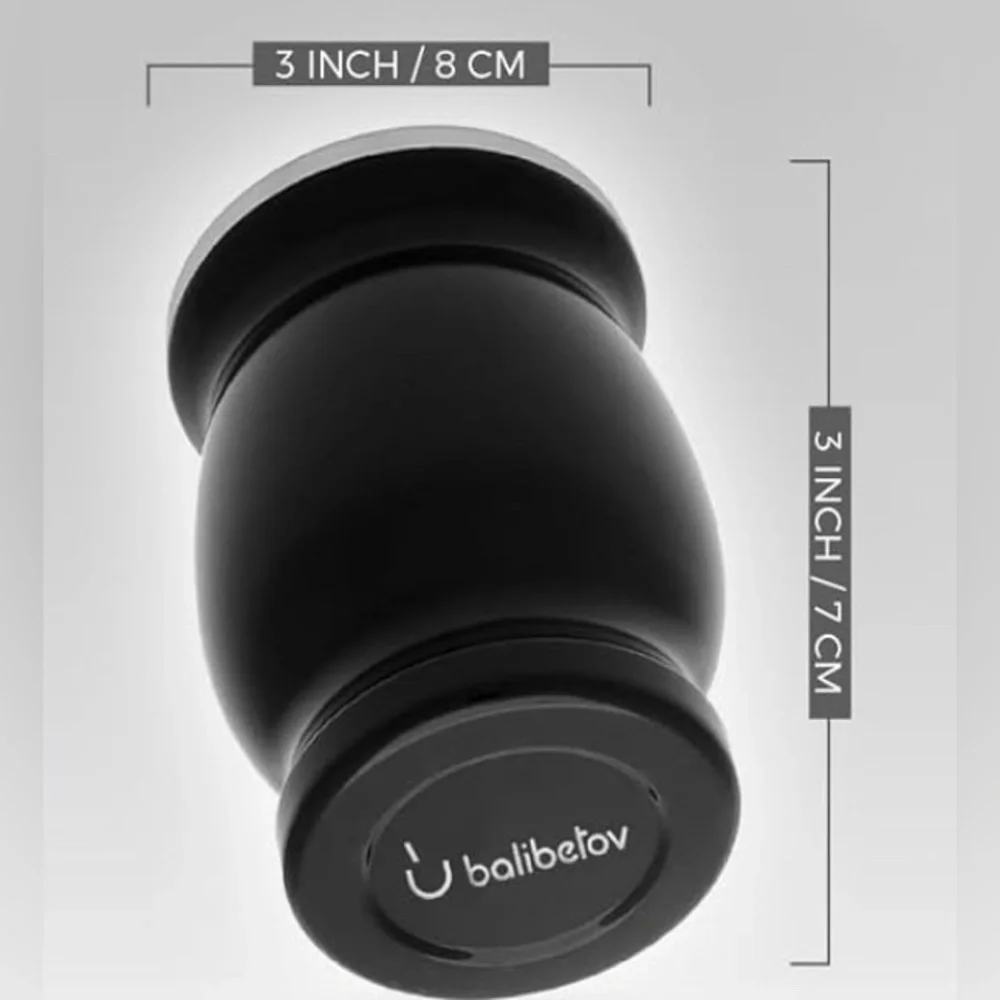 BALIBETOV Yerba Mate tea coffee Black Stainless Steel Tumbler cup Mug Camping